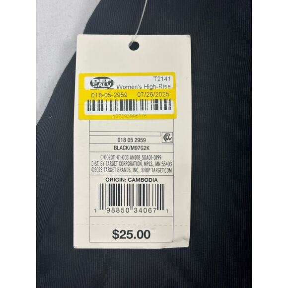 NWT A New Day Plus Size Black Hi Rise Pleated Mini Skort Size 17 Academia Goth - Picture 4 of 9